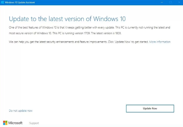 windows 10 update assistant