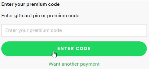 spotify premium code