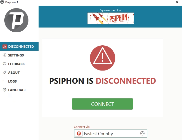 psiphon 3 not connecting windows 10